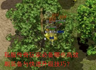 私服传奇玩家必备哪些高效刷装备与快速升级技巧? 私服传奇玩家必备哪些高效刷装备与快速升级技巧?
