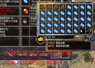 传奇私服新手如何高效刷装备与技能搭配制胜? 传奇私服新手如何高效刷装备与技能搭配制胜?