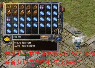 天魔劫SF新手如何快速升级?顶级装备获取与BOSS打法全解析? 天魔劫SF新手如何快速升级?顶级装备获取与BOSS打法全解析?