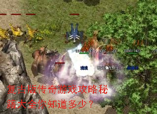 复古版传奇游戏攻略秘籍大全你知道多少? 复古版传奇游戏攻略秘籍大全你知道多少?