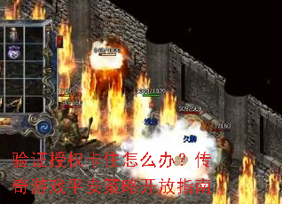 验证授权卡住怎么办?传奇游戏平安策略开放指南 验证授权卡住怎么办?传奇游戏平安策略开放指南
