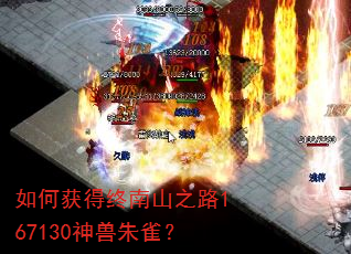 如何获得终南山之路167130神兽朱雀? 如何获得终南山之路167130神兽朱雀?