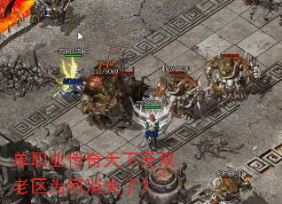 单职业传奇天下无双老区为何消失了? 单职业传奇天下无双老区为何消失了?