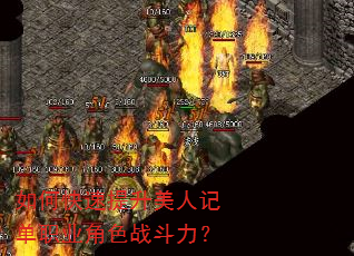 如何快速提升美人记单职业角色战斗力? 如何快速提升美人记单职业角色战斗力?