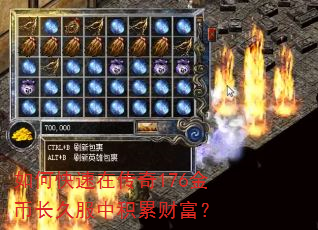 如何快速在传奇176金币长久服中积累财富? 如何快速在传奇176金币长久服中积累财富?