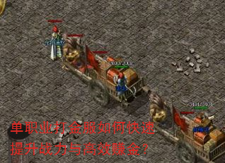 单职业打金服如何快速提升战力与高效赚金? 单职业打金服如何快速提升战力与高效赚金?
