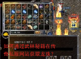 如何通过武林秘籍在传奇私服网站获取龙珠? 如何通过武林秘籍在传奇私服网站获取龙珠?