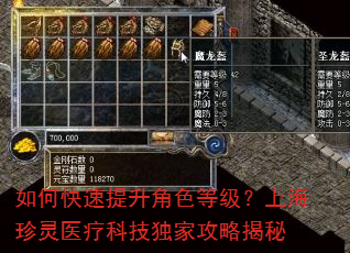 如何快速提升角色等级?上海珍灵医疗科技独家攻略揭秘 如何快速提升角色等级?上海珍灵医疗科技独家攻略揭秘