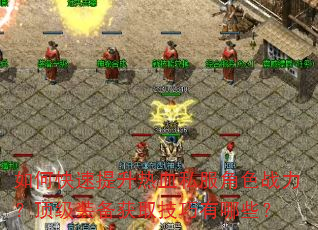 如何快速提升热血私服角色战力?顶级装备获取技巧有哪些? 如何快速提升热血私服角色战力?顶级装备获取技巧有哪些?