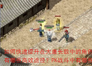 如何快速提升在大唐长歌中的角色等级?装备获取有哪些高效途径?PK战斗中有哪些实用技巧? 如何快速提升在大唐长歌中的角色等级?装备获取有哪些高效途径?PK战斗中有哪些实用技巧?