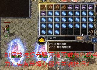 如何快速提升毁灭道下载角色战斗力?装备选择有哪些关键技巧? 如何快速提升毁灭道下载角色战斗力?装备选择有哪些关键技巧?