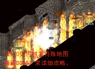 02-20如何触发特殊地图隐藏BOSS?求详细攻略。 02-20如何触发特殊地图隐藏BOSS?求详细攻略。