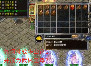 如何挑战华山论剑并成为武林至尊? 如何挑战华山论剑并成为武林至尊?